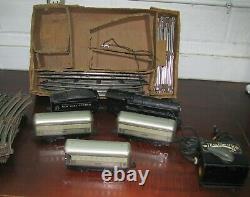 Vintage Marx Train Set New York Central Tin Litho Silver Cars in Box 1950s