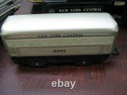 Vintage Marx Train Set New York Central Tin Litho Silver Cars in Box 1950s