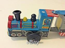 Vintage Marx Train Super Hero Express Wind Up Locomotive-America-Goblin-Spider