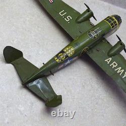 Vintage Marx U. S. Army Airplane, Wind Up, Pressed Steel Toy, Military