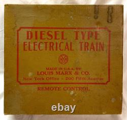 Vintage Marx Union Pacific Diesel Electric Train Tin Toy Set w Orig Box # 7674