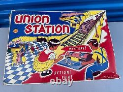 Vintage Marx Union Station Tin Train Set In The Box Mint