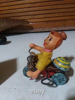 Vintage Marx Wilma Flintstone Tricycle 1962