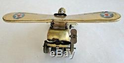 Vintage Marx Wind Up Looping Plane 1930s Tin Toy Tested and Working