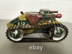 Vintage Marx Wind-Up Tin Toy Tank