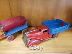 Vintage Marx Wyandotte Pressed Steel Toy Truck Mar Old Tin Toy Lot