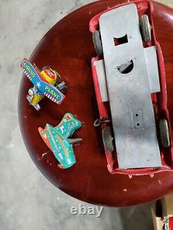 Vintage Marx Yone Windup Car Plane Space Toy Japan Tin Toy Lot