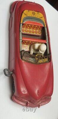 Vintage Marx wind up windup MYSTERY COUPE TIN TOY CAR FLIP TOP