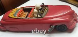 Vintage Marx wind up windup MYSTERY COUPE TIN TOY CAR FLIP TOP