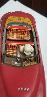 Vintage Marx wind up windup MYSTERY COUPE TIN TOY CAR FLIP TOP