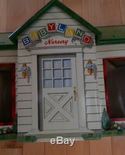 Vintage Metal Tin Marx Babyland Nursery Dollhouse and Accessories