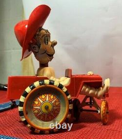 Vintage Metal Tin Marx Wind Up Sheriff And His Whoopee Car Yt64