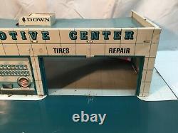 Vintage Mid Century Sears Automotive Center Marx Toys Tin Litho