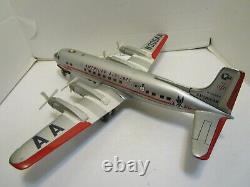Vintage Modern Toys Japan American Airlines Battery Operated 4-prop Airplane