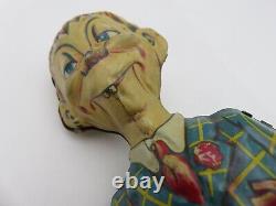 Vintage Mortimer Snerd Wind-Up Walker Marx (1939) Working Edgar Bergen Tin Toy