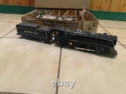 Vintage NOS 1940s Marx Stream Line Nickel Plate Road O Gauge Tin Model Train Set