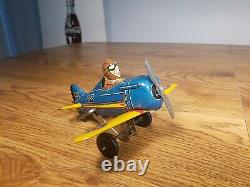 Vintage ORIGINAL MARX ROLL OVER PLANE WIND-UP TOY MINTY WORKS GREAT 1920s NICE