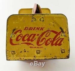Vintage Original 1950's Marx #22 Litho Tin Toy Coca Cola Delivery Truck Bottles
