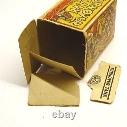 Vintage Original Marx Tin Litho Wind Up Turnover Tank With Box, Works