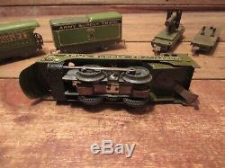Vintage RARE 1940's MARX N0.500 WW2 ARMY SUPPLY TRAIN Set