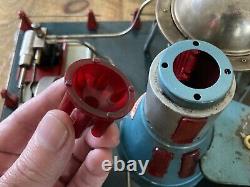 Vintage RARE 1950's Marx Linemar Atomic Reactor Steam Engine Model Tin Toy NICE