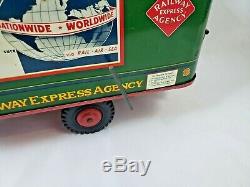 Vintage Rare Louis Marx & Co / Wyandotte Railway Express Truck with Lift Gate VGC