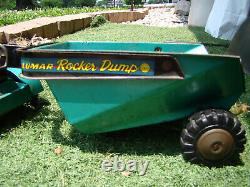 Vintage Rare Lumar Rocker Dump Tin Lumar Marx Japan Original