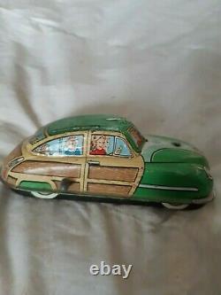 Vintage Roy Rogers truck & Marx Family Vacation Wagon (Wind Up)