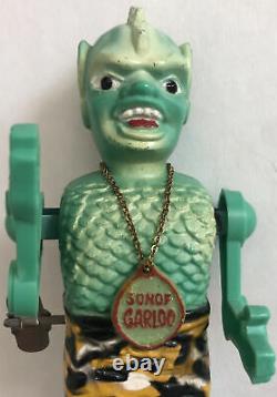 Vintage Son of Garloo Marx 1960 Tin Wind-Up Robot Works with box & medallion-Marx