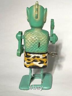 Vintage Son of Garloo Marx Wind-Up Tin Toy Green Monster 1960s Free Shipping