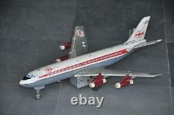 Vintage TWA N7917TW Super Jet Litho Battery MARX Mark Airplane Tin Toy, Japan