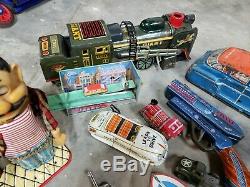 Vintage Tin Battery Op Friction Tin Toy Windup Japan Tin Toy Lot marx cragstan