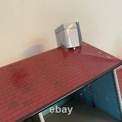 Vintage Tin Dollhouse 2 Story with Breezeway 38 in Long READ MORE