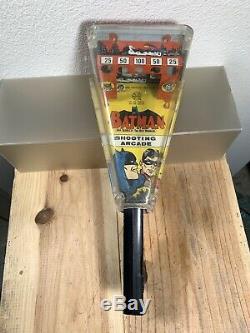 Vintage Tin Litho Batman & Robin Marx Automatic Arcade Shooting Gallery 1966