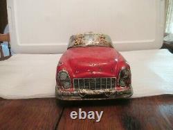 Vintage Tin Litho Family Car By Marx 20 Long From 1950s