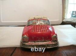 Vintage Tin Litho Family Car By Marx 20 Long From 1950s