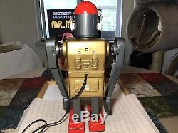 Vintage Tin Marx Battery Operated Mr Mercury Robot 1960s Japan