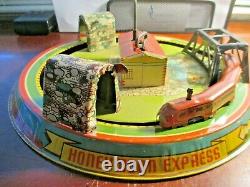 Vintage Tin Marx HONEYMOON EXPRESS Mechanical Wind-Up Toy
