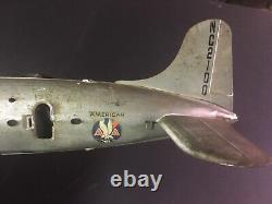 Vintage Tin Toy Airplane. Marx. DC4