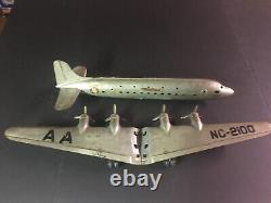 Vintage Tin Toy Airplane. Marx. DC4