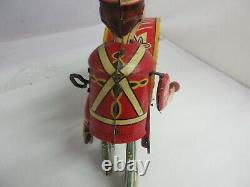 Vintage Tin Wind Up Marx Toy Let The Drummer Boy Play Toy Works 894-f