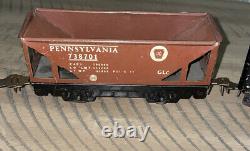 Vintage Tin Wind Up Train Set New York Central Rock Island Pennsylvania Works