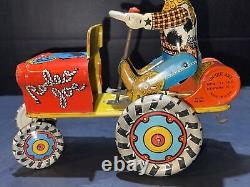 Vintage Tin Windup Rodeo Joe(VF)(Works)1940's