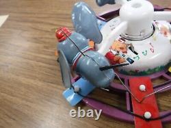 Vintage Walt Disney Productions Louis Marx Japan Tin Toy Dumbo Carosel Mickey