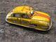 Vintage Windup Marx Yellow Cab Tin Mechanical Toy Car Works Taxi Lm-52