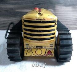 Vintage Working Louis Marx & Co. Tin Lithograph Caterpillar wind-up Toy Tractor