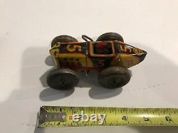 Vintage Working Marx Tin Wind-Up Racer #5 Lc01