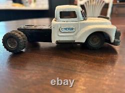 Vtg MARX Linemar tin friction semi-truck. Blue Star Express. 1950s Japan