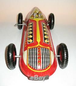 Vtg Rare & Minty 1942 Marx New York 16 -1/2 Two Man Tin Windup Racer Race Car